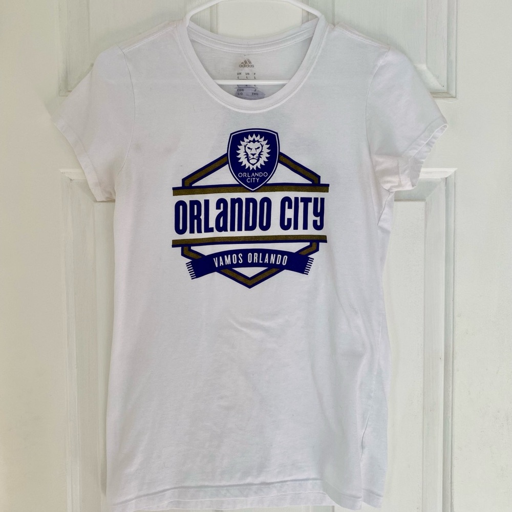 adidas Kids White Orlando City Tee